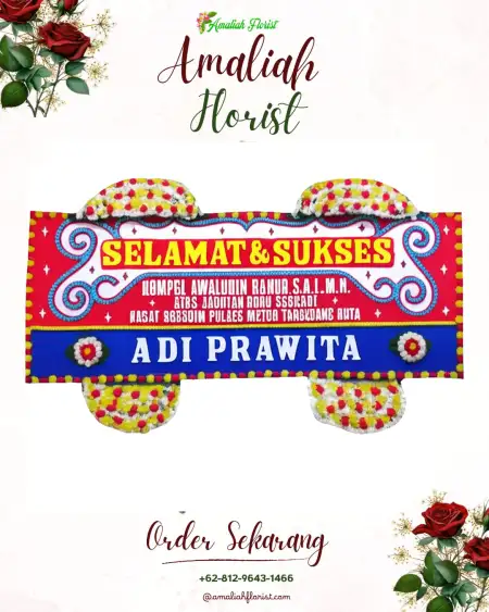 Papan Bunga Ucapan Selamat bojong